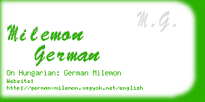 milemon german business card